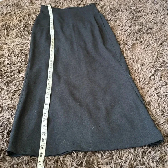 NWT bisoi- bisou Michele bohbot black maxi skirt size 6 deadstock